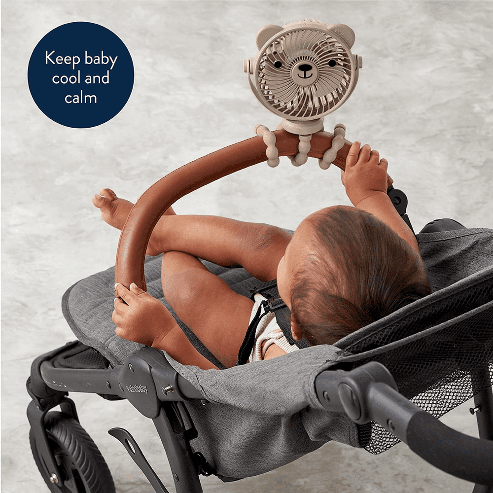 ITZY RITZY Itzy Ritzy Itzy Breeze 3-Speed Stroller Fan stroller shown from image 3 of 10 with visible canopy, handlebar and wheel setup in p