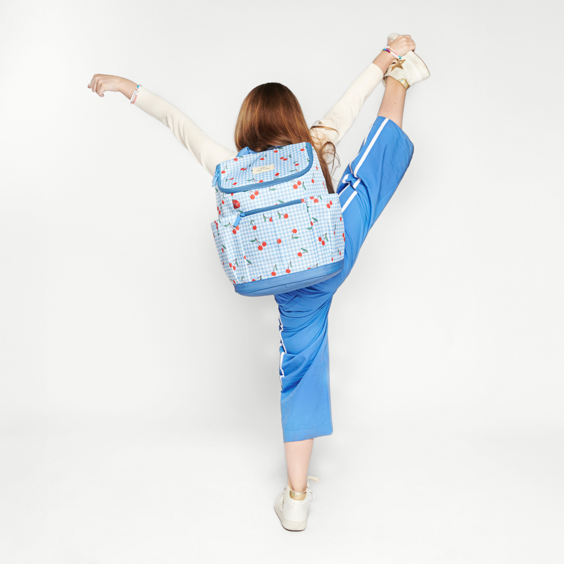 Itzy Ritzy Itzy Explorer backpack in Cherry on Top - official gallery view 2