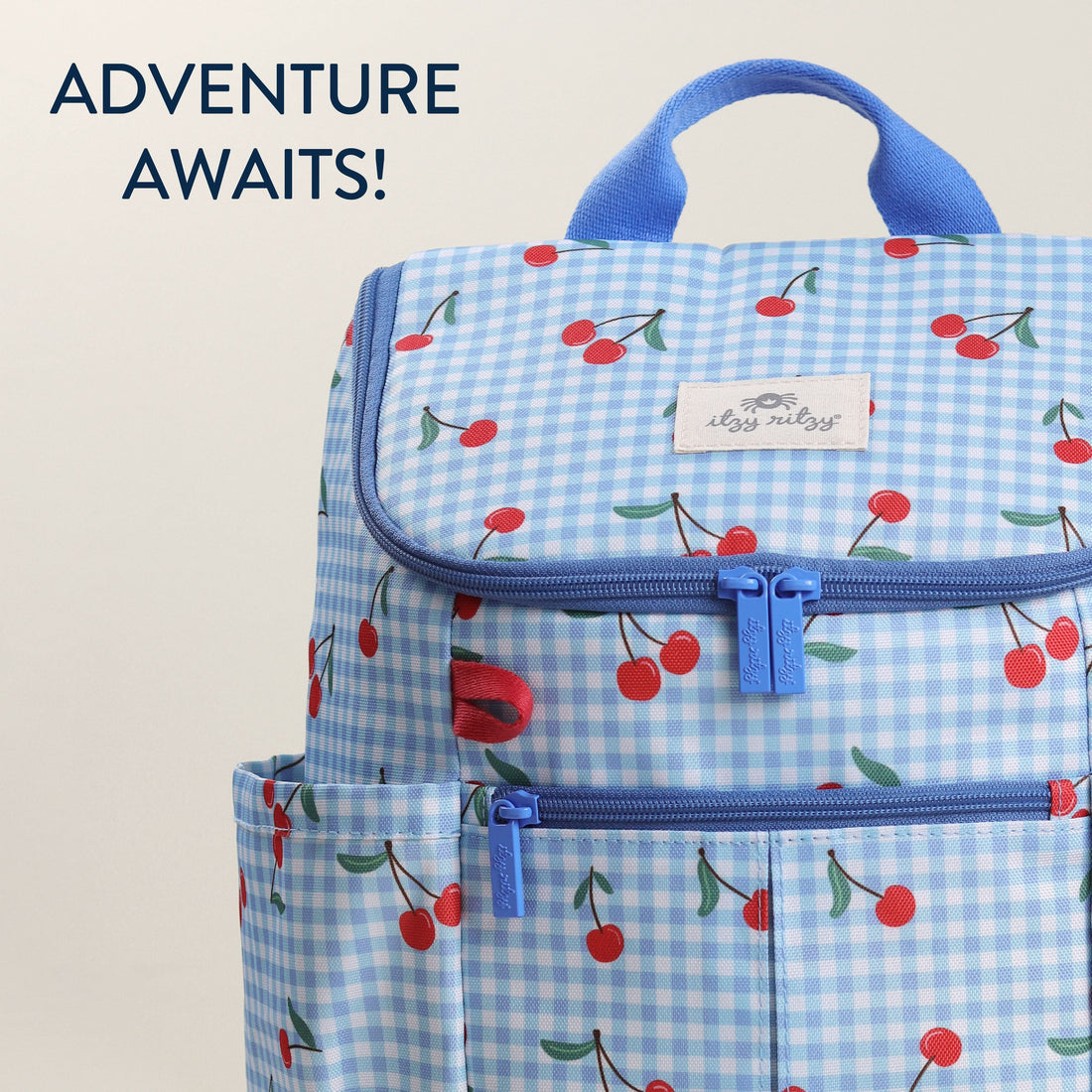 Itzy Ritzy Itzy Explorer backpack in Cherry on Top - official gallery view 7