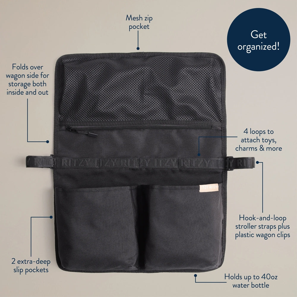 ITZY RITZY Itzy Ritzy Itzy Organizer mesh zip pocket with dual slip pockets and stroller straps img 3/6