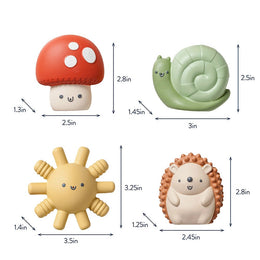 Itzy Ritzy Itzy Squirt 4-Pack Of Soft Bath Toys