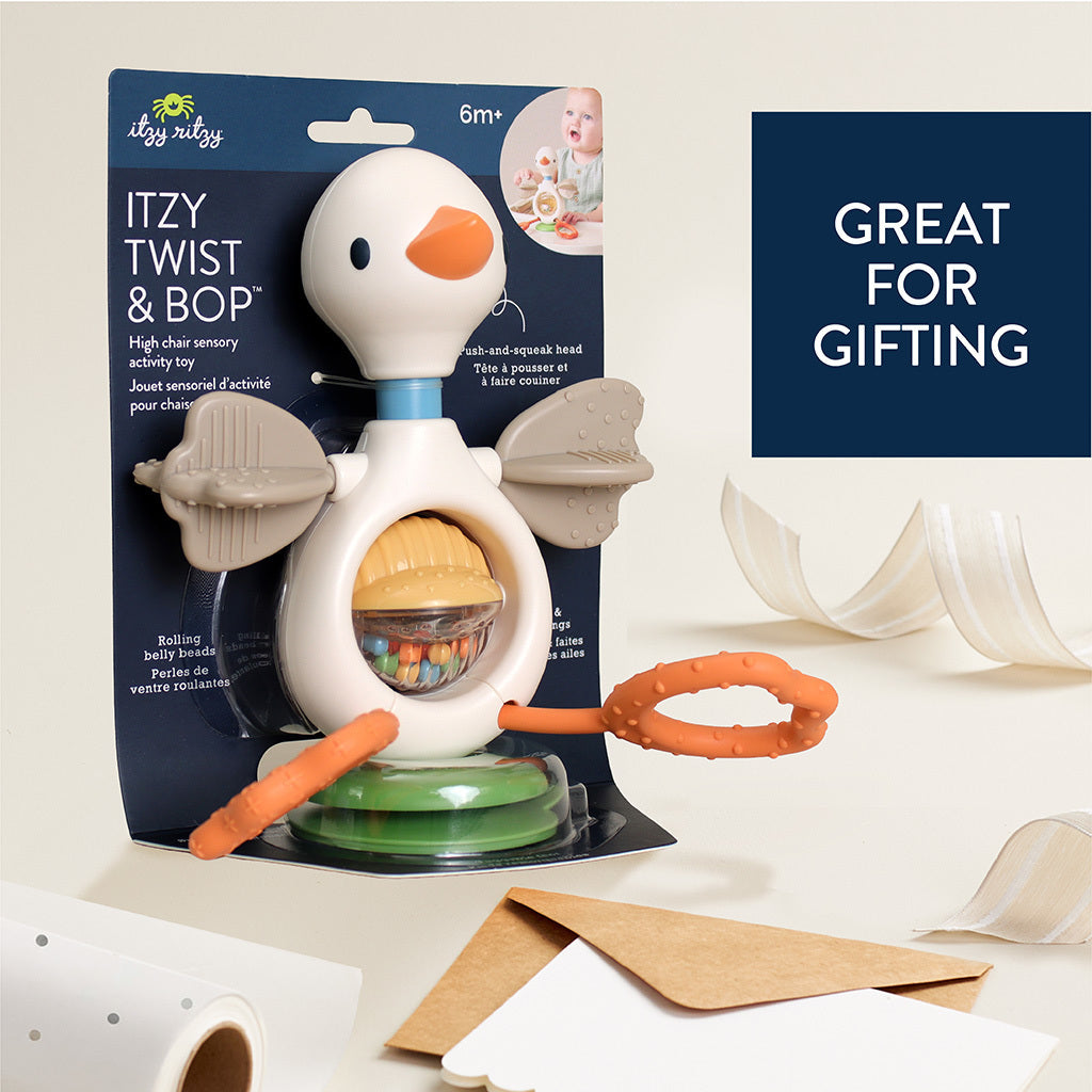 Itzy Twist & Bop Gracie the Goose in retail packaging for gifting