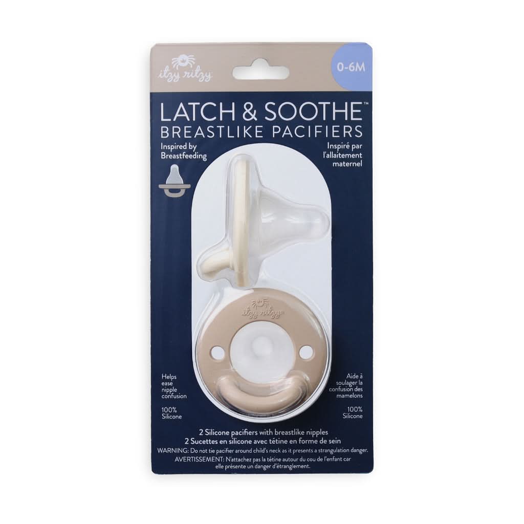 Itzy Ritzy Latch & Soothe 0-6M two-pack retail packaging