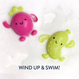 Itzy Ritzy Silly Swimmers Bath Set Pickle And Beet