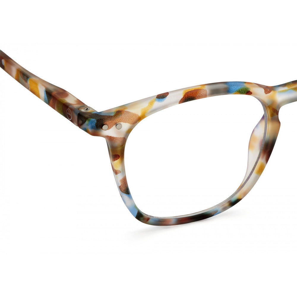 IZIPIZI Screen Adult #E Blue Tortoise eyeglasses frame in colorful acetate