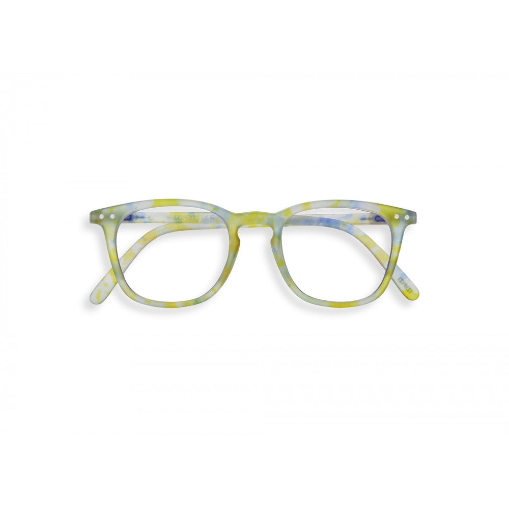 IZIPIZI Screen Adult #E Joyful Cloud eyeglasses in pastel yellow-blue-green tie-dye frame