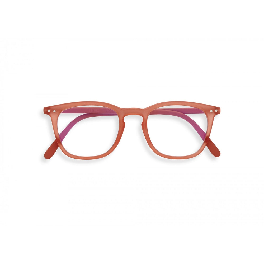 IZIPIZI Screen Adult #E eyeglasses in warm orange with purple inner temples