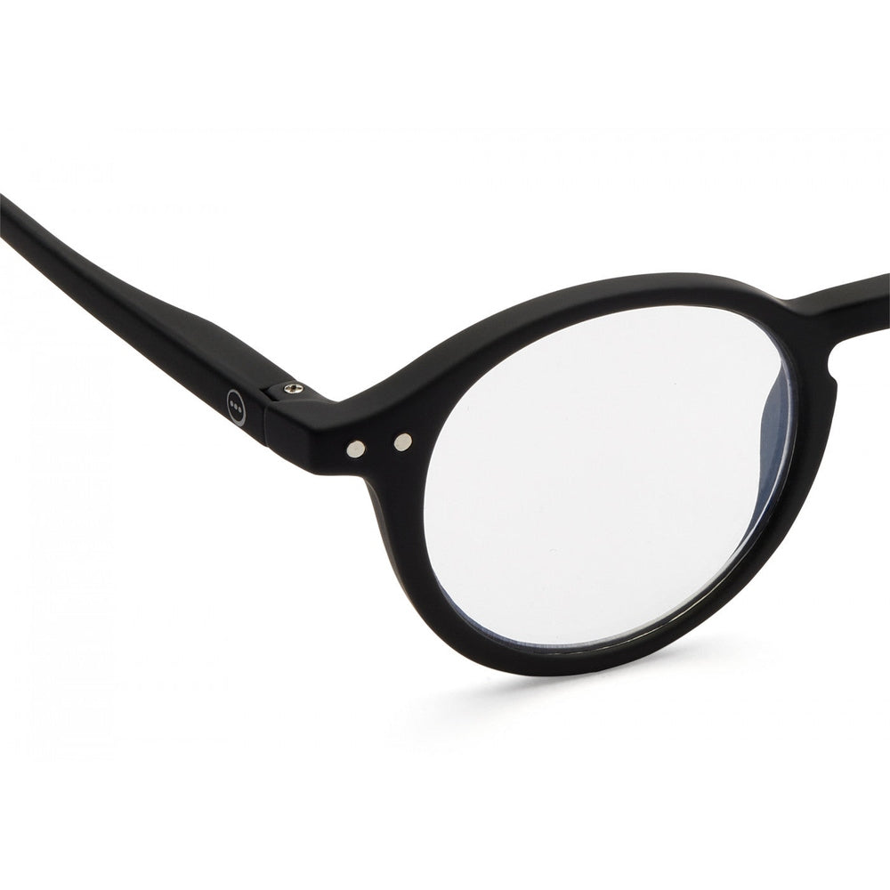 Izipizi Screen Junior #D black soft kid's eyeglasses with round frames