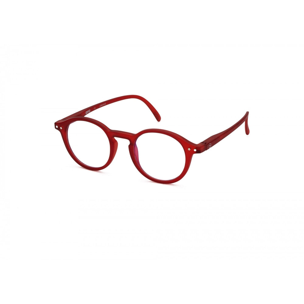Izipizi Screen Junior Red eyeglasses for kids with a bright red plastic frame