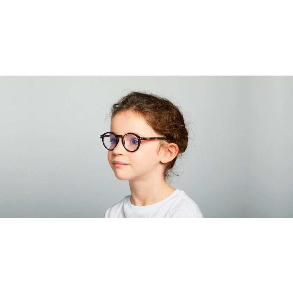 Izipizi Screen Junior tortoise round eyeglasses for kids, plastic frames
