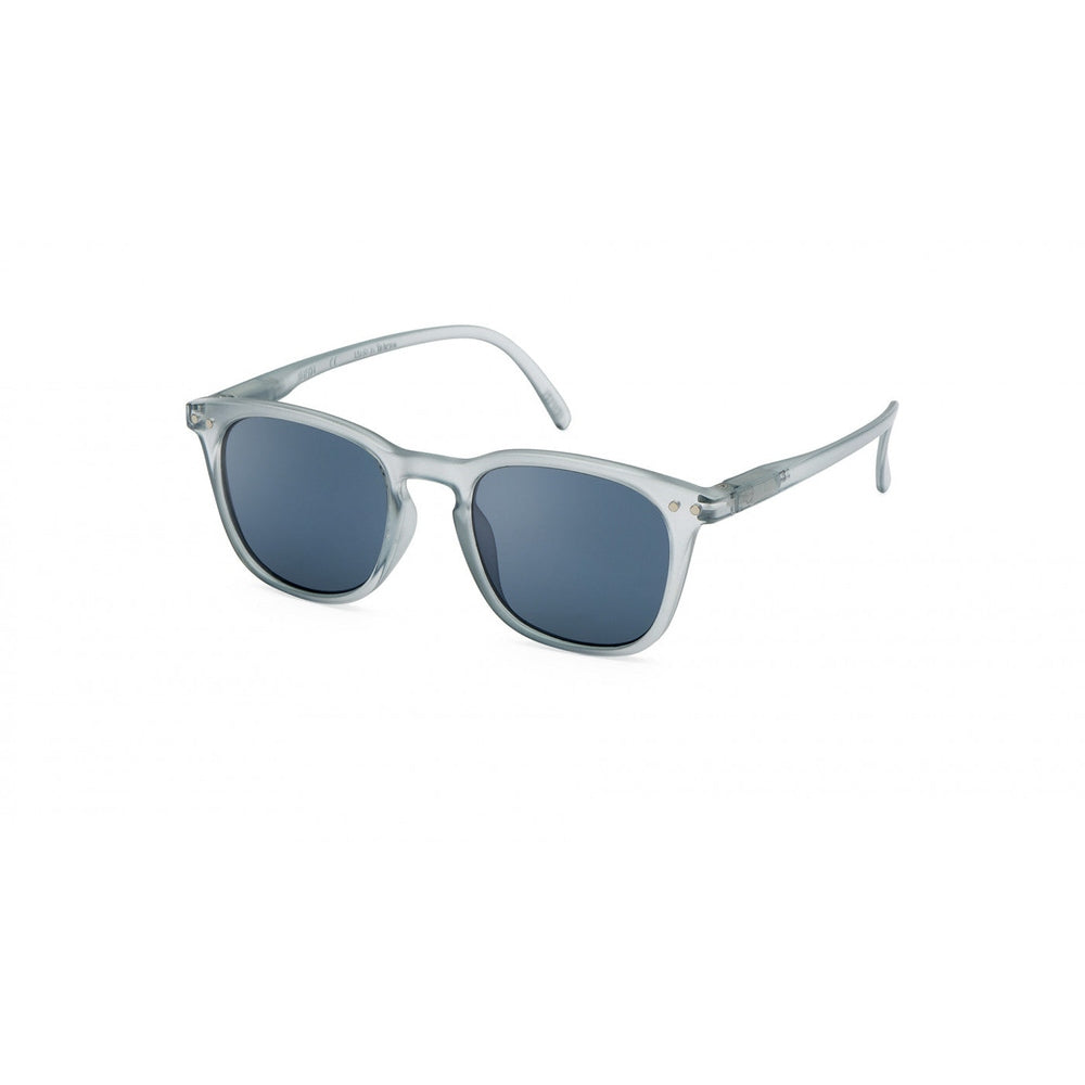 IZIPIZI Sun Junior sunglasses with frosted blue translucent frame and blue lenses