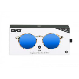 Izipizi Sunglasses Adult #D Blue Tortoise Blue Mirror