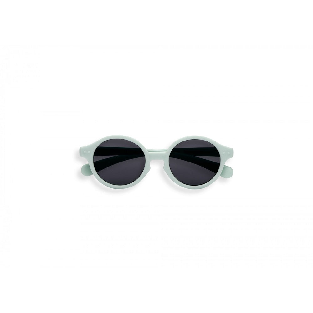 Izipizi baby sunglasses in sky blue with round dark lenses and lightweight plastic frame