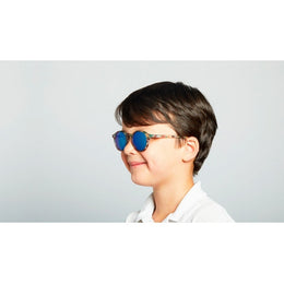 Izipizi Sunglasses Junior #D Green Tortoise Mirror