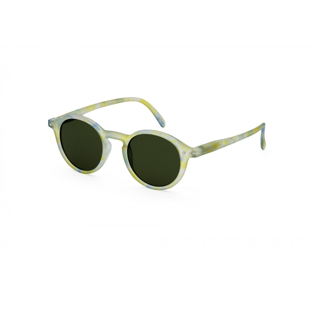 IZIPIZI Junior D Joyful Cloud sunglasses, pastel yellow-blue frame with green lenses