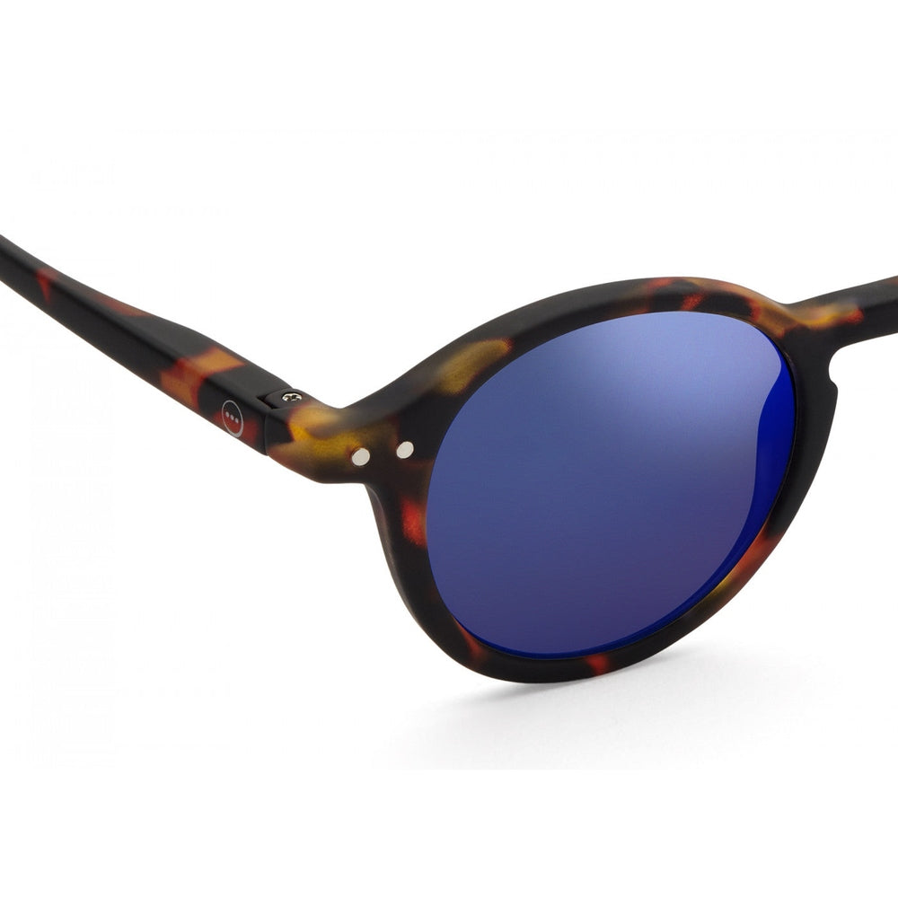 IZIPIZI Junior #D tortoise sunglasses with blue mirror lenses