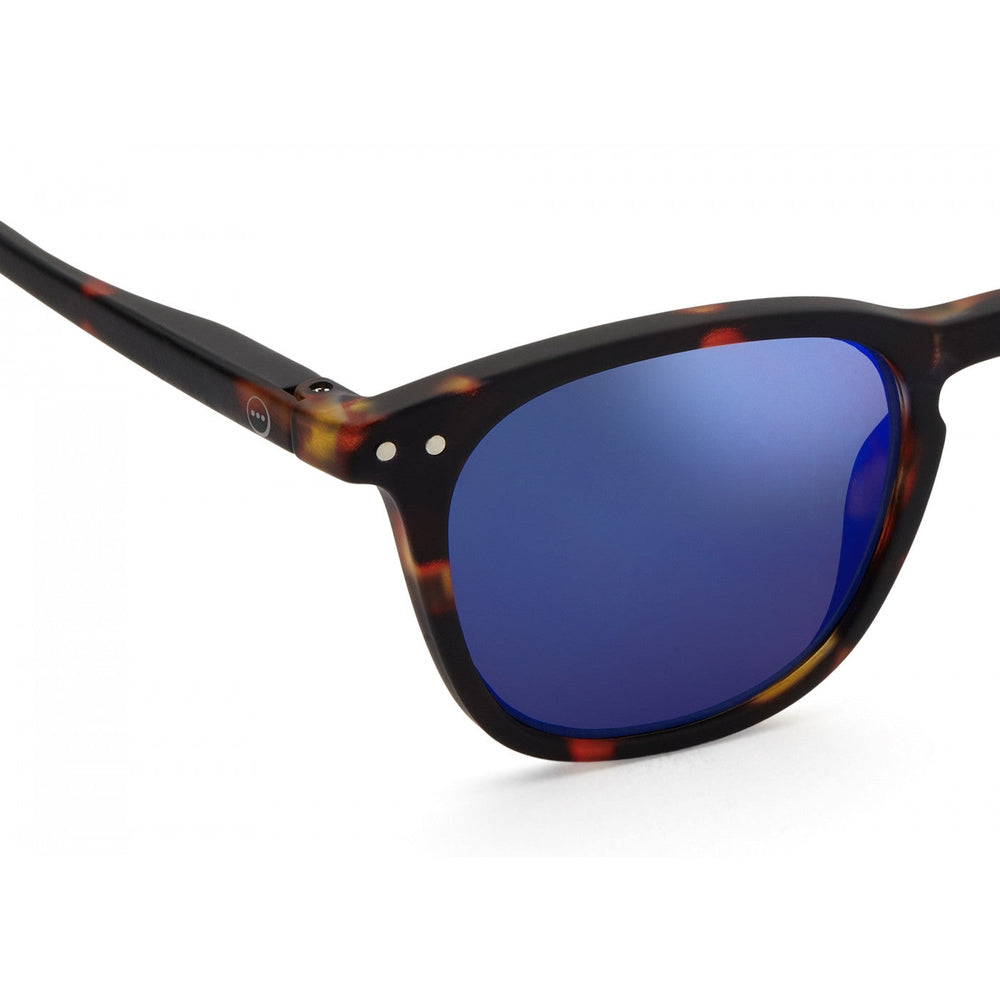 IZIPIZI Junior sunglasses with tortoise frame and blue mirrored lenses