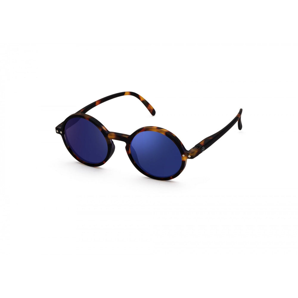 IZIPIZI Junior #G sunglasses in tortoise frame with blue mirror lenses