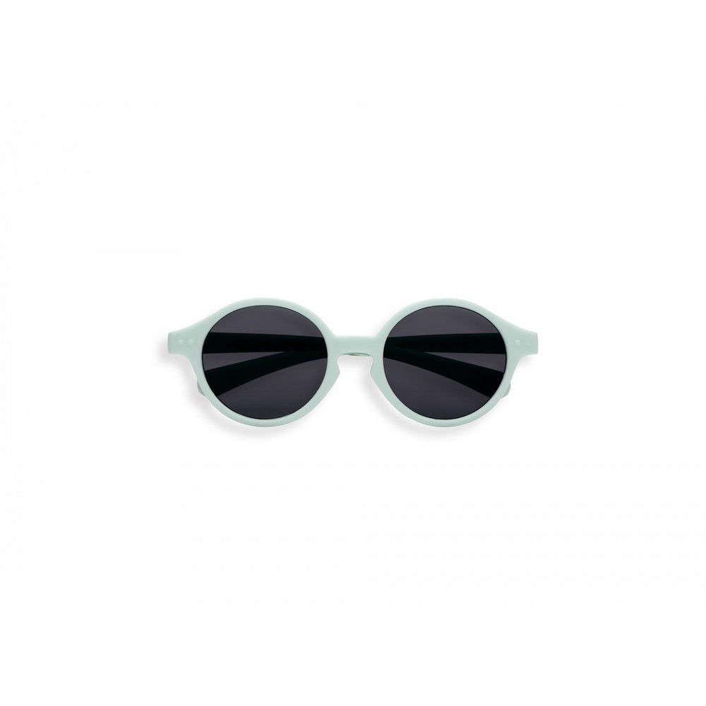 IZIPIZI Kids Sky Blue sunglasses with round frames and dark lenses