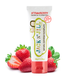 Jack N Jill Natural Toothpaste - Strawberry Flavor - 50g - Organic & Fluoride-Free