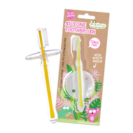 Jack N Jill Silicone Toothbrush - Stage 2 - For 12 to 24 Months - With Safety Shield