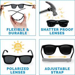 Jan & Jul Urban Xplorer Sunglasses W/Black Lens - Black