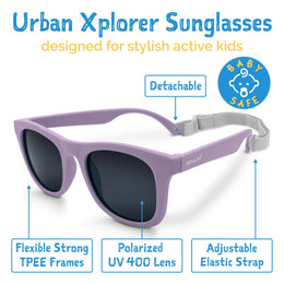 Jan & Jul Urban Xplorer Sunglasses W/Black Lens - Dusty Purple