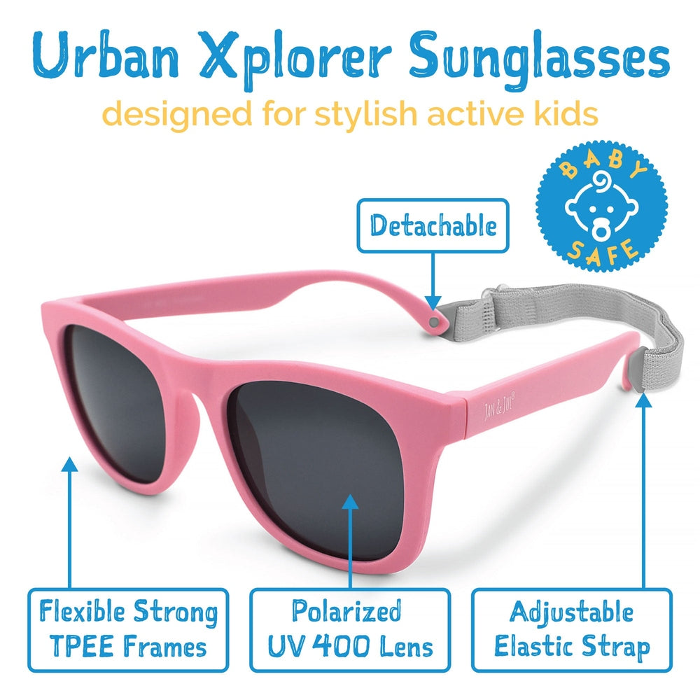 Jan & Jul Urban Xplorer Sunglasses W/Black Lens - Peachy Pink feature 1