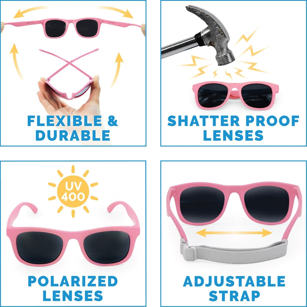Jan & Jul Urban Xplorer Sunglasses W/Black Lens - Peachy Pink feature 2