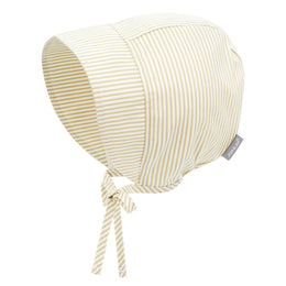 Jan & Jul Baby Bonnet Beige Stripes