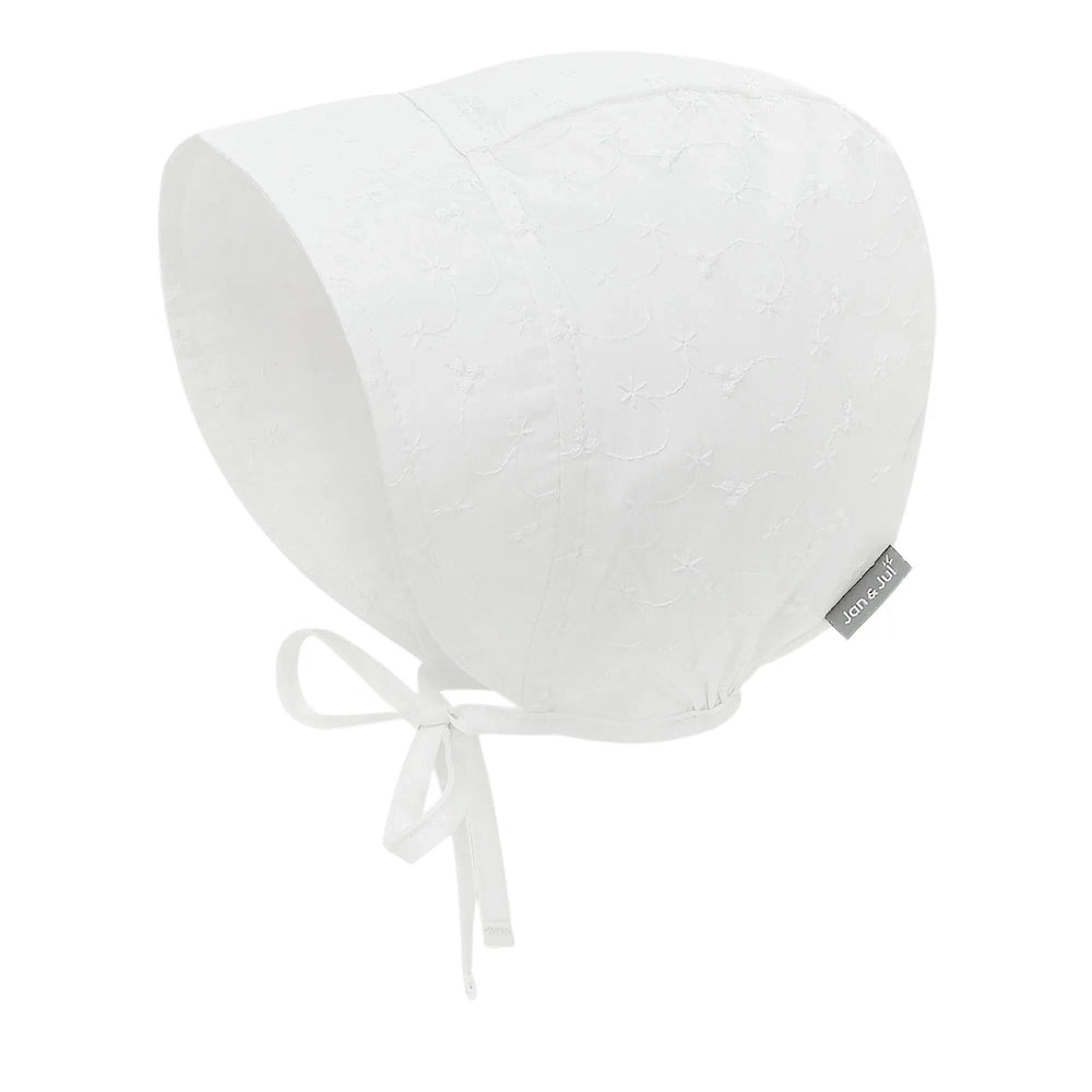 Jan & Jul Baby Bonnet - White Eyelet