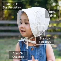 Jan & Jul Baby Bonnet - White Eyelet