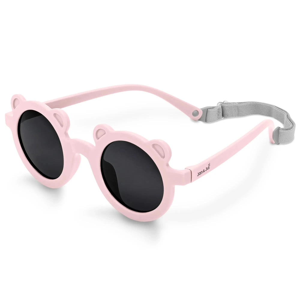 Jan & Jul Bear Sunglasses W/Black Lens - Soft Pink