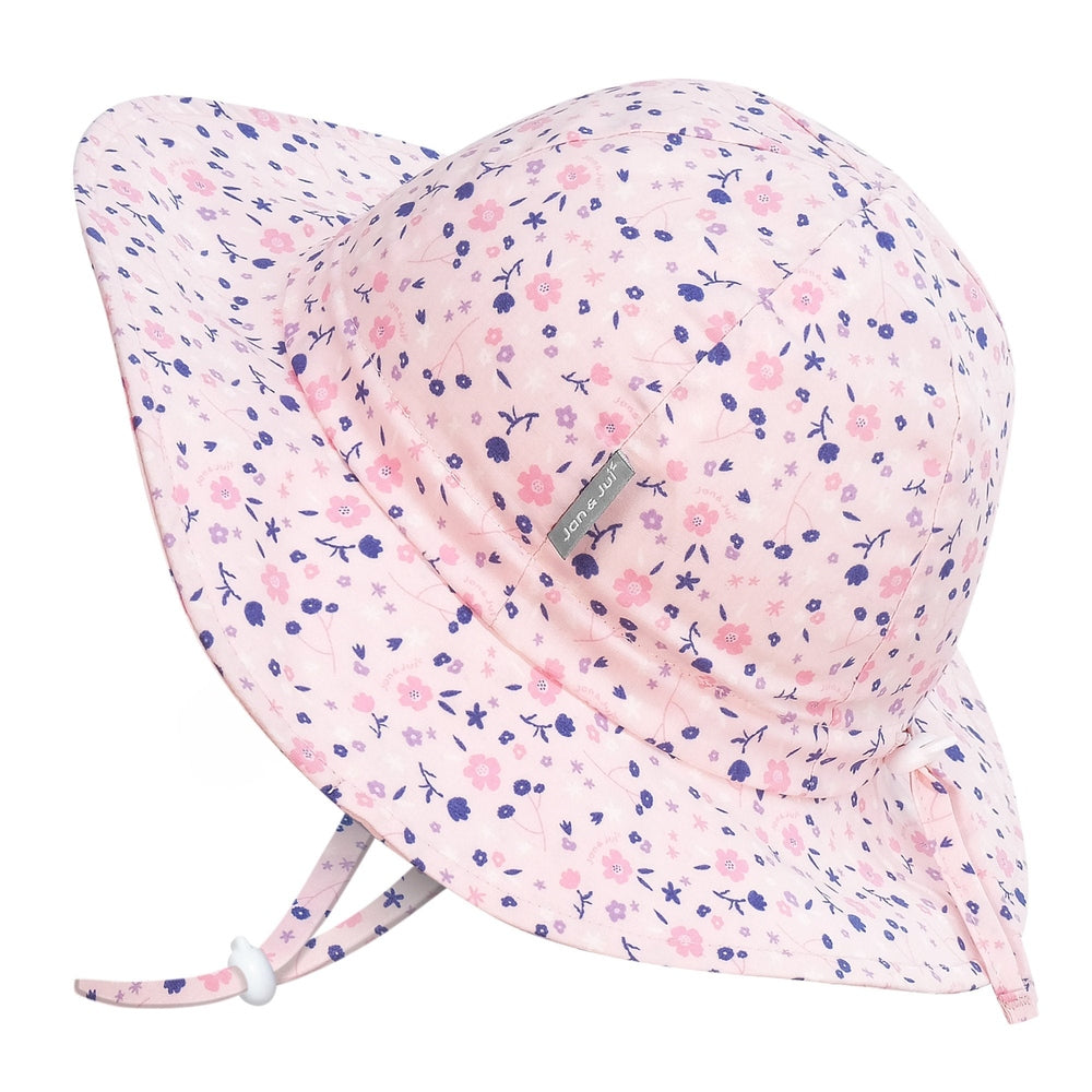 Jan & Jul Cotton Floppy Hat - Pink Blossoms