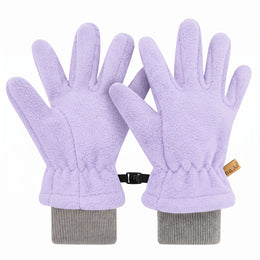 Jan & Jul Kids Fleece Gloves Lavender