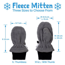 Jan & Jul Fleece Mittens Stormy Blue