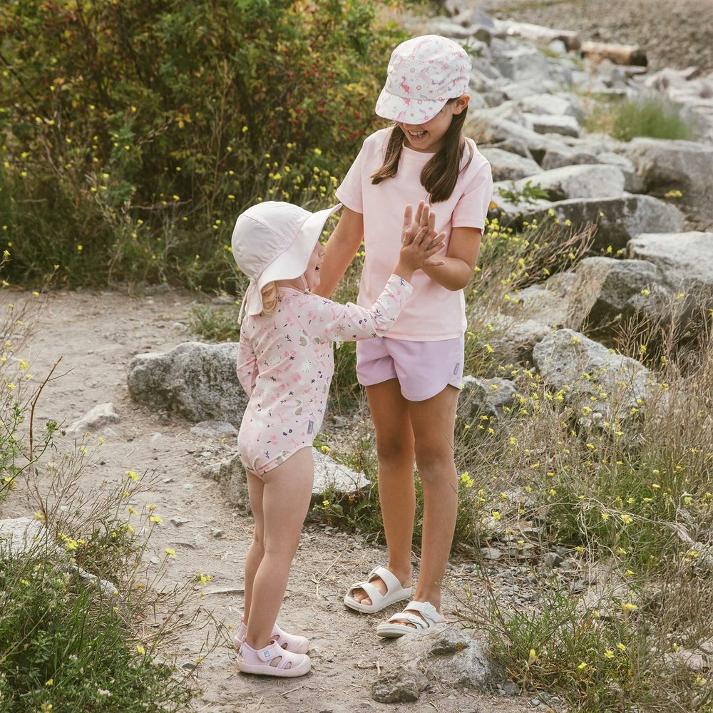 JAN & JUL Jan & Jul Girls One Piece UV Swimsuit Bunny Flowers long sleeve rashguard with attached shorts bottom img 3/7