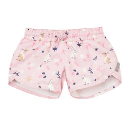 Jan & Jul Girls UV Swim Shorts Bunny Flowers