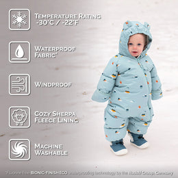 Jan & Jul Baby Insulated Snowsuit Home Sweet Home