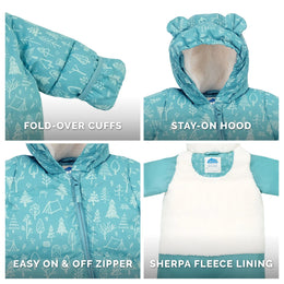 Jan & Jul Baby Insulated Snowsuit Home Sweet Home