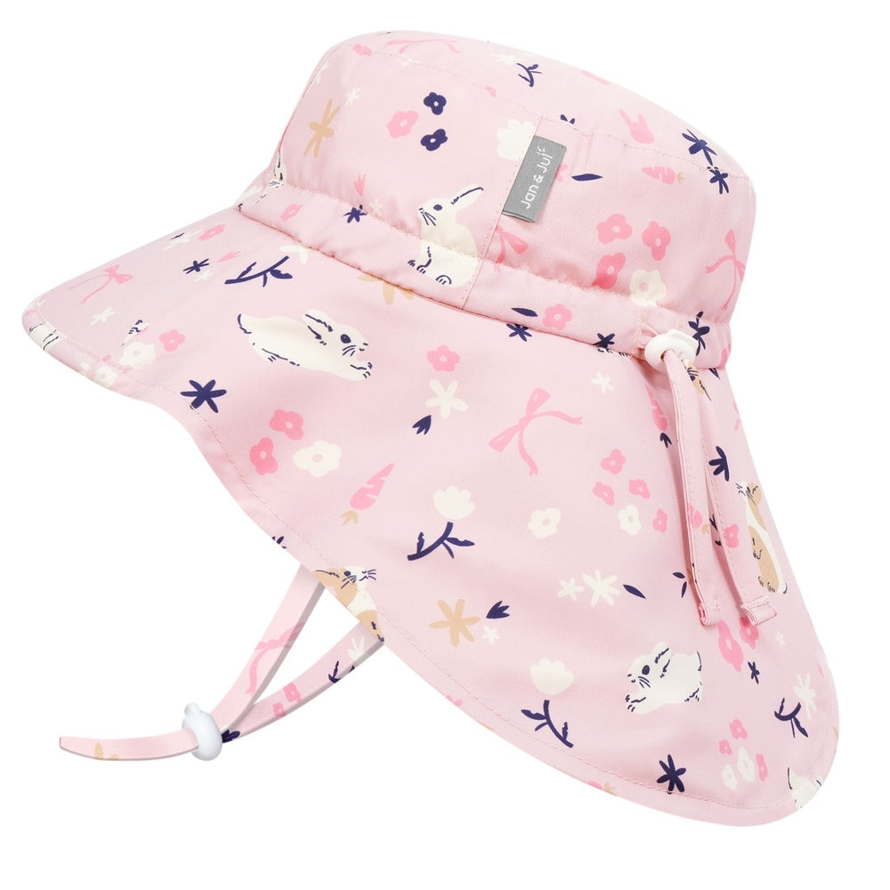 Jan & Jul Kids Aqua-Dry Xplorer Hat Bunny Flowers