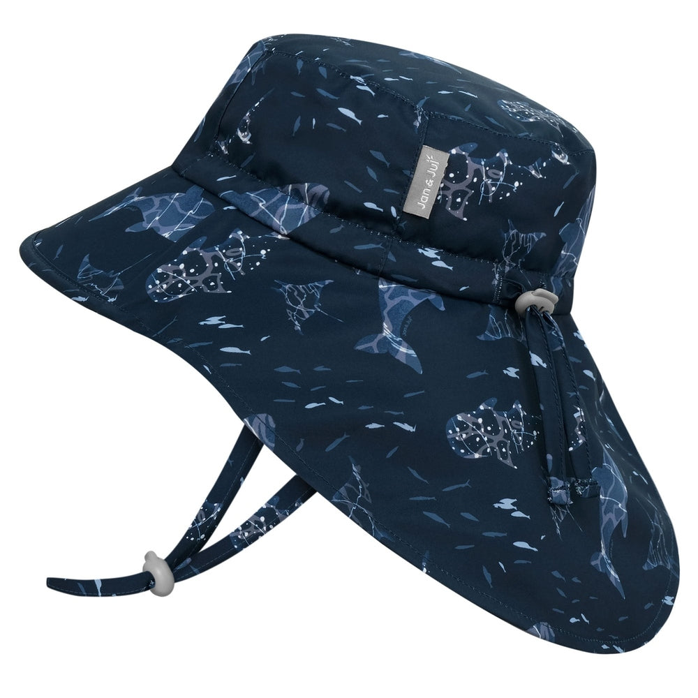 Jan & Jul Kids Aqua-Dry Xplorer Hat Navy Whale Play