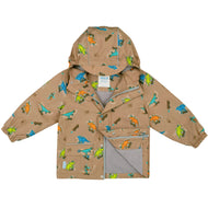 Jan & Jul Kids Fleece Lined Rain Jackets Skater Dinos