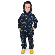 Jan & Jul Kids Fleece Lined Rain Suits Big Trucks