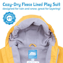 Jan & Jul Kids Fleece Lined Rain Suits Big Trucks
