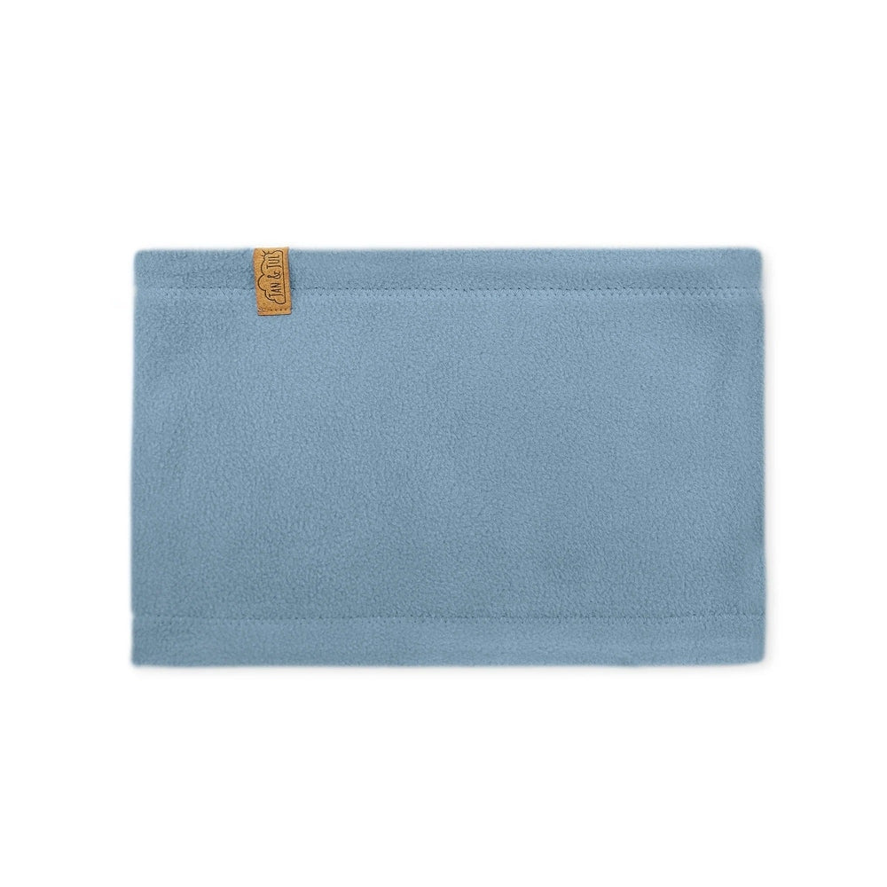 JAN & JUL fleece neck warmer, stormy blue, one size, cozy outdoor accessory