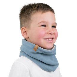 Jan & Jul Kids Fleece Neck Warmer One Size Stormy Blue