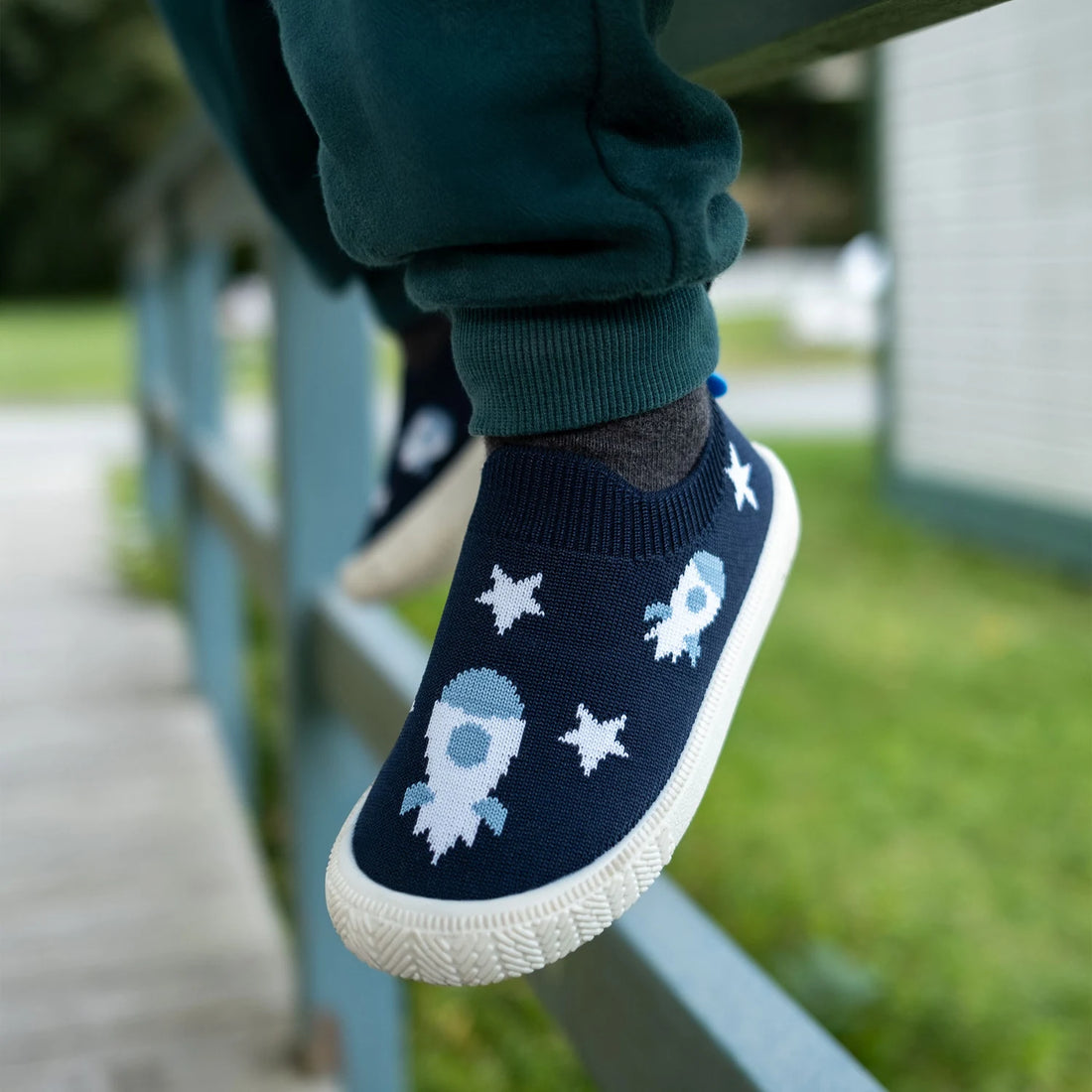 Jan & Jul Kids Graphic Slip-On Shoes - Rocket official product view 5