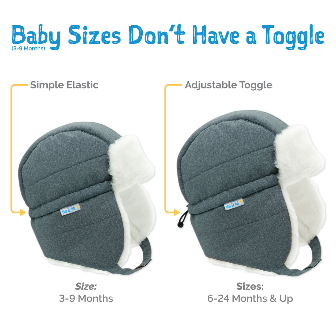 Jan & Jul insulated winter hat size small elastic adjustment detail