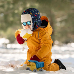 Jan & Jul Kids Insulated Winter Hats Space Dinos
